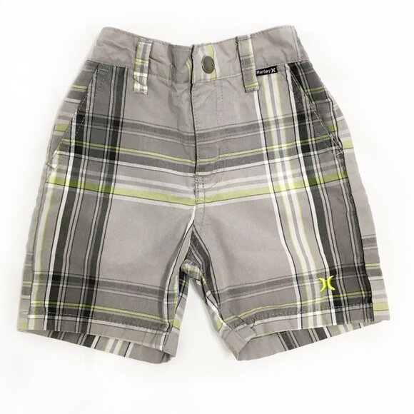 Hurley boy's plaid shorts 18 months - Picture 1 of 6